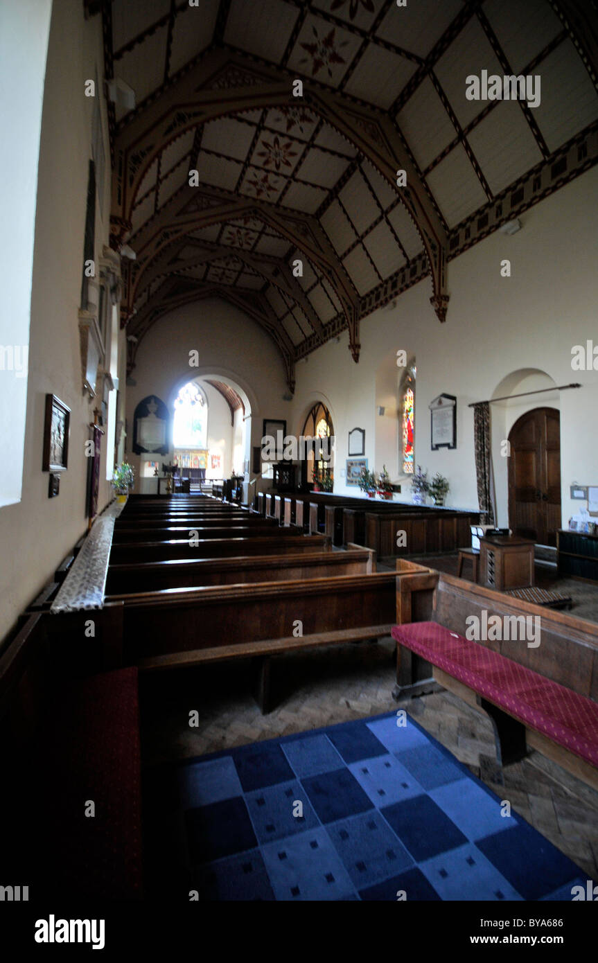 Kintbury Parish Church Interior Berkshire UK Stock Photo Alamy