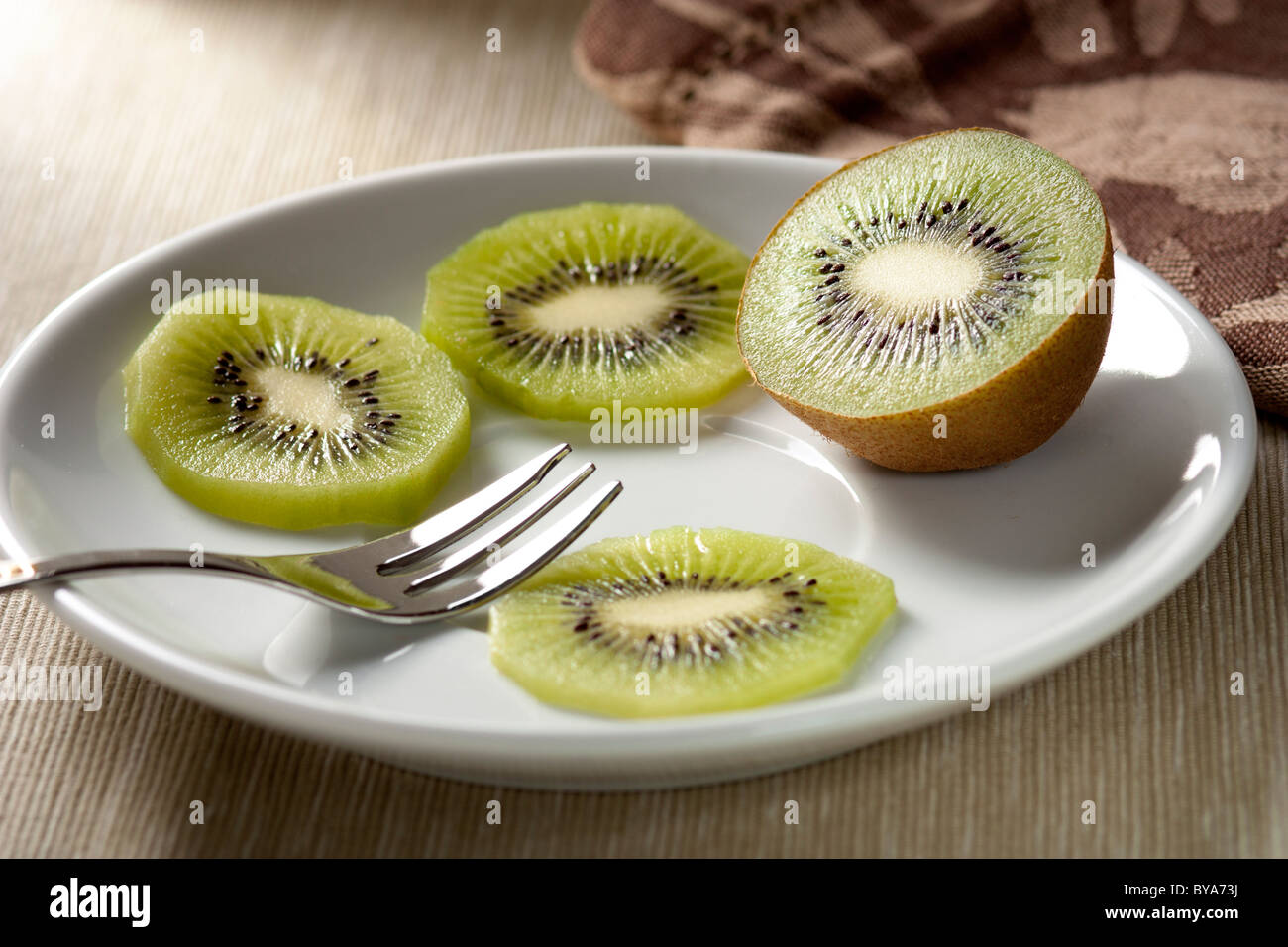 Kiwi Slices Stock Photo