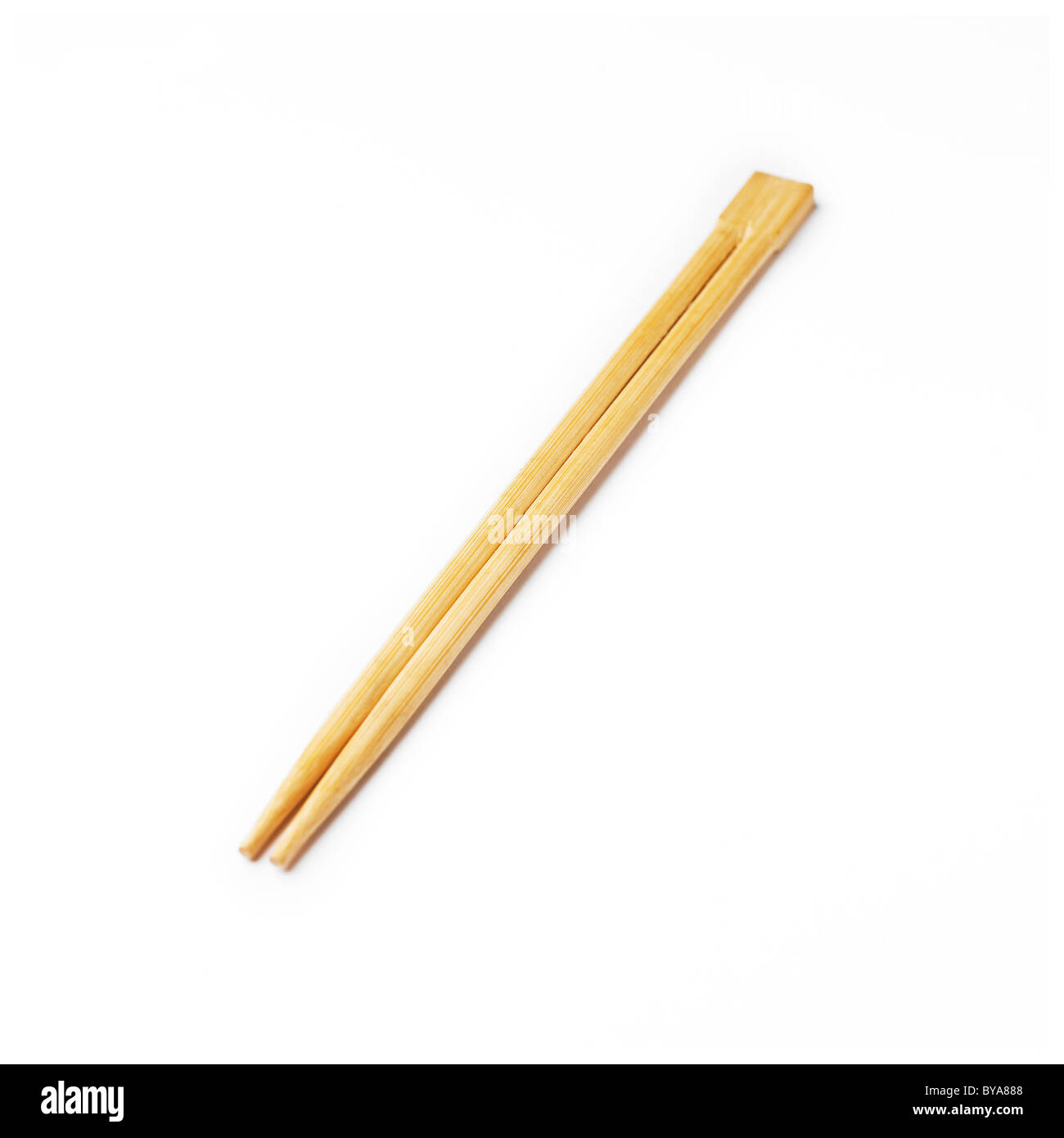 Chopsticks on a White Background Stock Photo