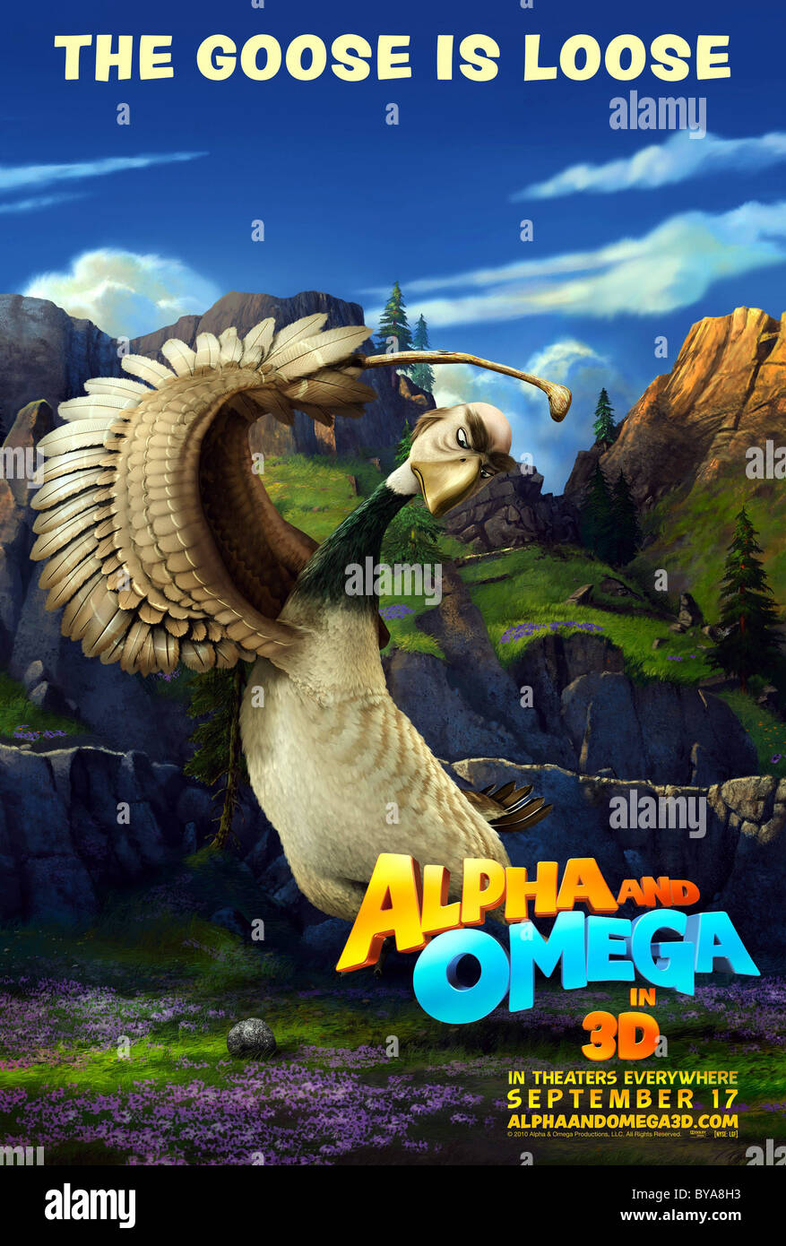 Alpha & Omega - 3D Year : 2010 USA Director : Anthony Bell, Ben Gluck Animation  Movie poster (USA Stock Photo - Alamy