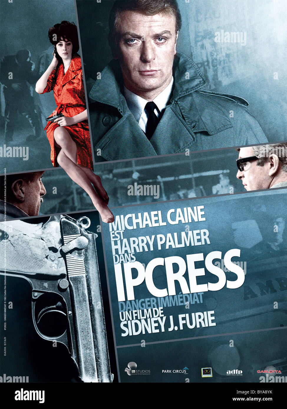 The Ipcress File  Year : 1965 UK Director : Sidney J. Furie Michael Caine Movie poster (Fr) Stock Photo