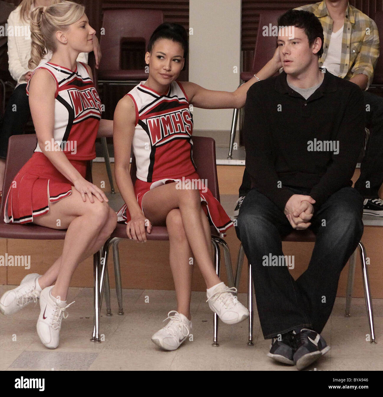 Glee TV Series 2009-???? - USA 2010 Season 1, Episode 14 Hell-O Director  Brad Falchuk Heather Morris, Naya Rivera, Cory Stock Photo - Alamy