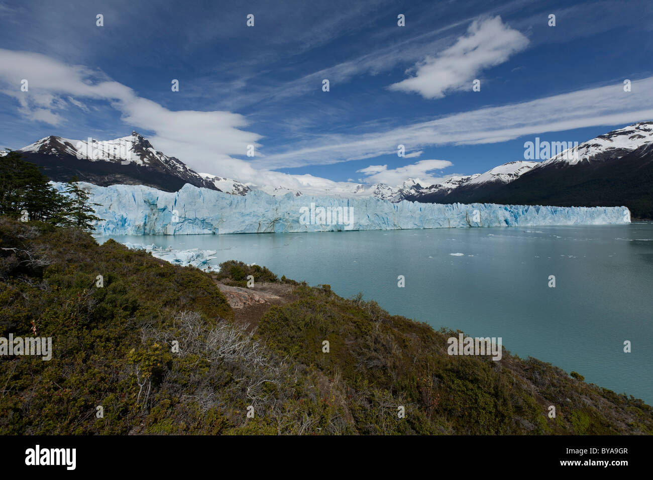 Perito Moreno Glacier, Parque Nacional Los Glaciares, Los Glaciares National Park, Patagonia, Argentina, South America Stock Photo