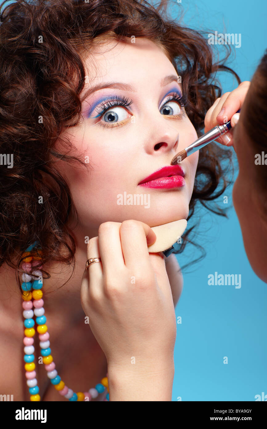 girl's make up Stock Photo Alamy