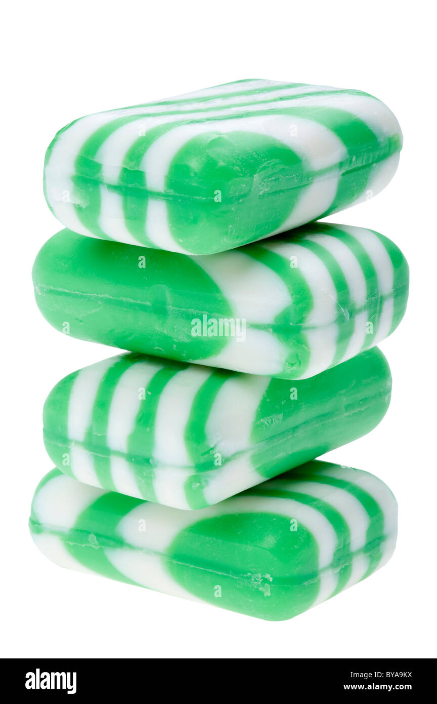 object on white - colored soap close up Stock Photo - Alamy