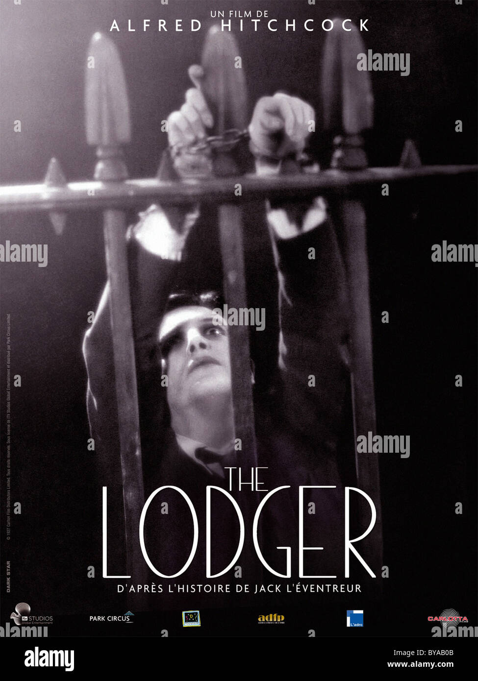 The Lodger: A Story of the London Fog Year : 1927 UK Director : Alfred Hitchcock Ivor Novello Movie poster (Fr) Stock Photo