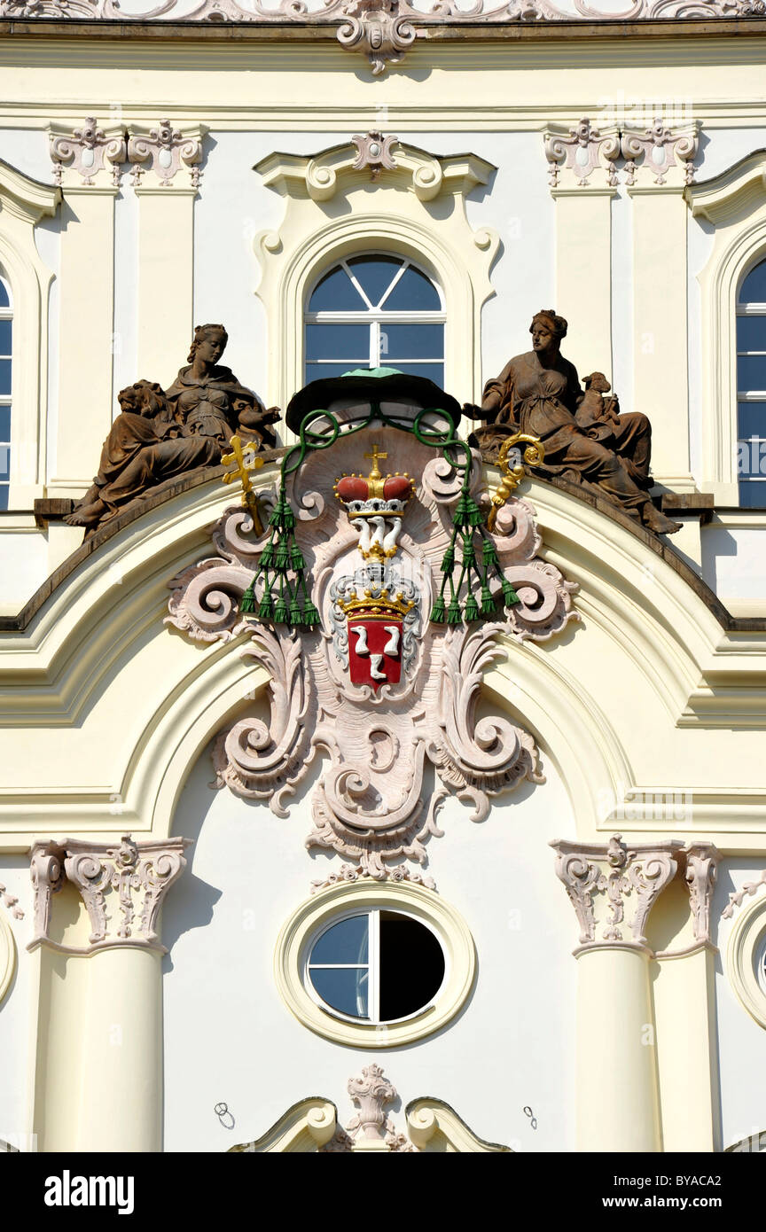 Coat of Arms, rococo facade, Archbishop’s Palace, Hradcany Square
