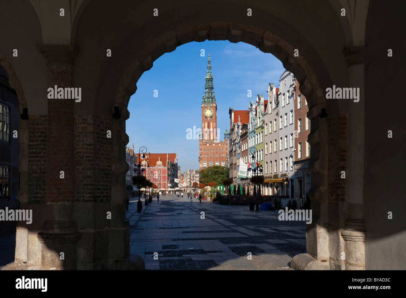 The Main Town Hall, Ratusz Glownego Miasta, on Long Market or Dlugi Targ, G&#322;ówne Miasto district, Gdansk, Pomerania, Poland Stock Photo