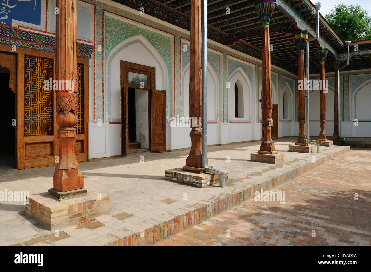 Historic Emir Khudayar Khan Palace, Kokand, Khoqand, Fergana Valley, Silk Road, Uzbekistan, Central Asia Stock Photo