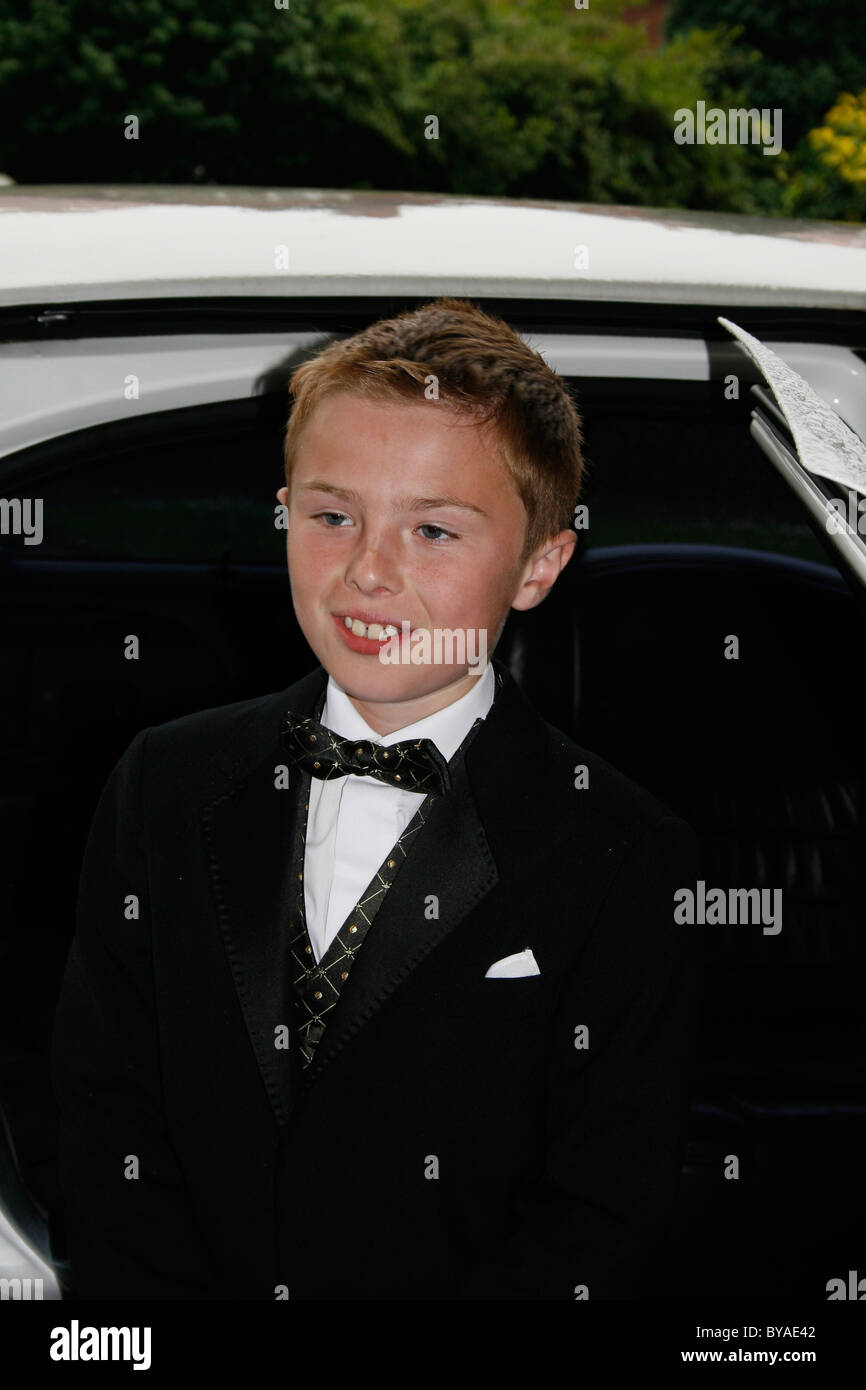 teenager on way to prom Stock Photo