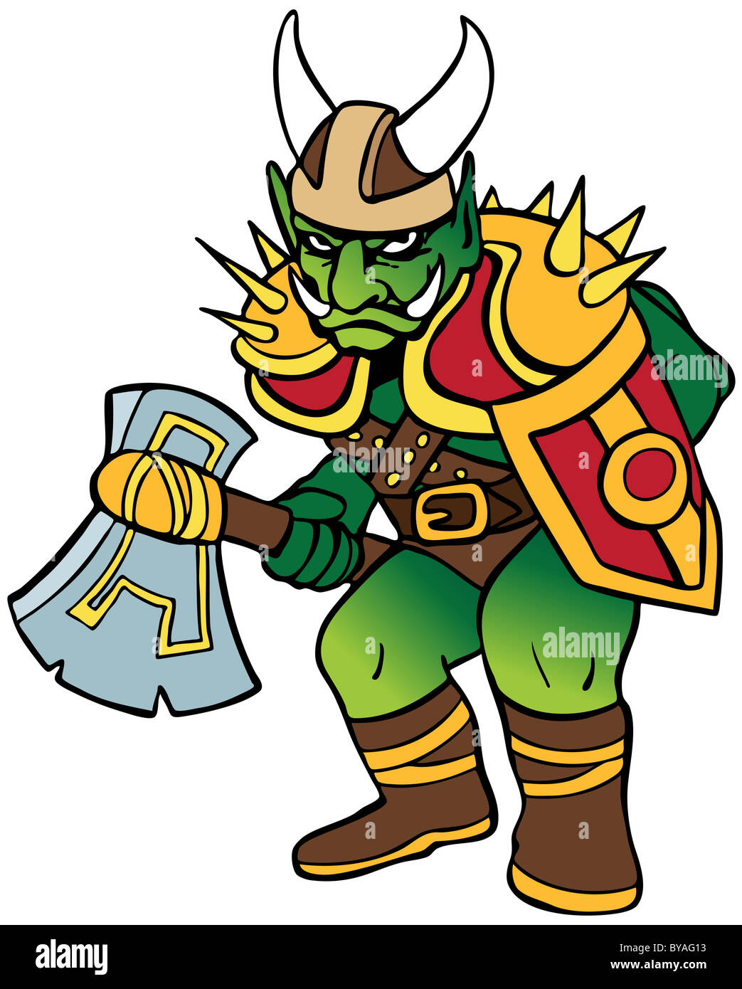 Cartoon image of a fantasy creature Stock Photo - Alamy