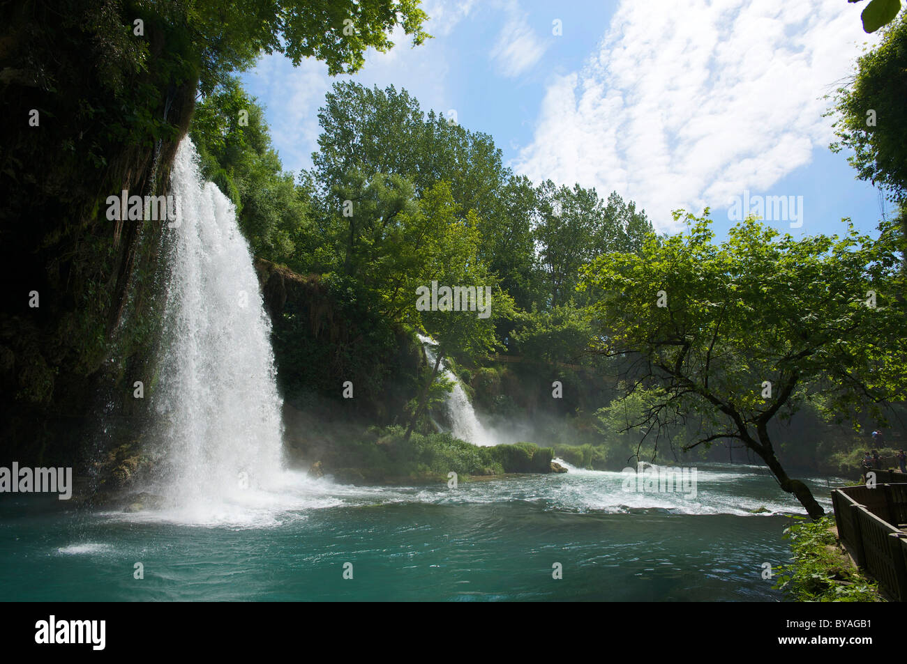 Dueden Waterfalls near Antalya, Turkish Riviera, Turkey Stock Photo