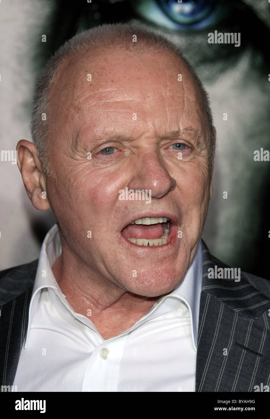 Anthony Hopkins The Rite World Premiere Warner Bros Hollywood Los Stock Photo Alamy