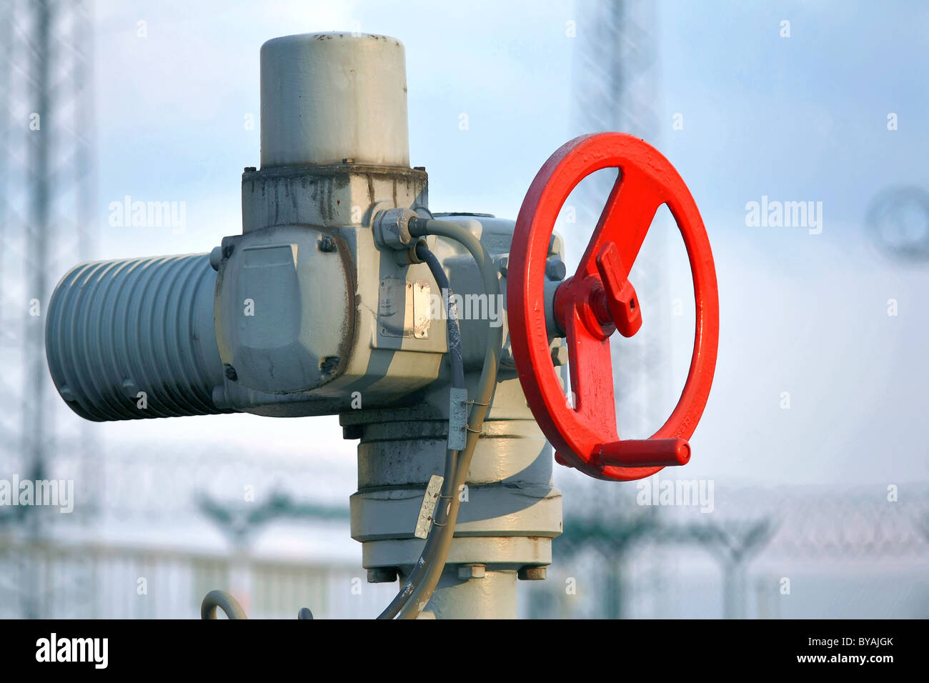 pipeline valve Stock Photo