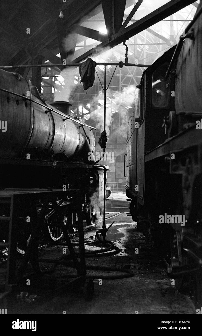 Steam Locomotives Wolverhampton 1967 Britain 1960s PICTURE BY DAVID BAGNALL Stock Photo