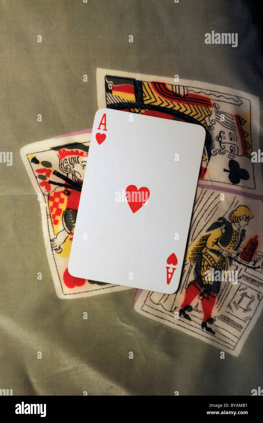The Ace of Hearts Stock Photo