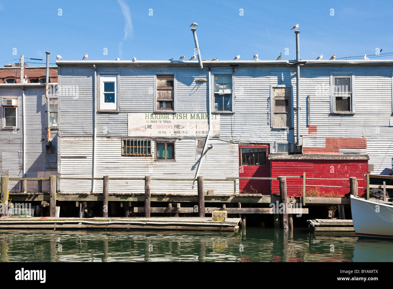 Portland maine harbor fish market hires stock photography and images