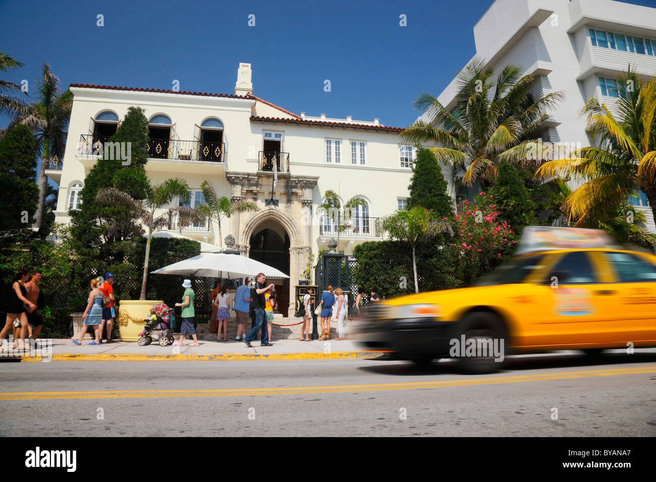 Versace house on the Ocean drive Stock Photo