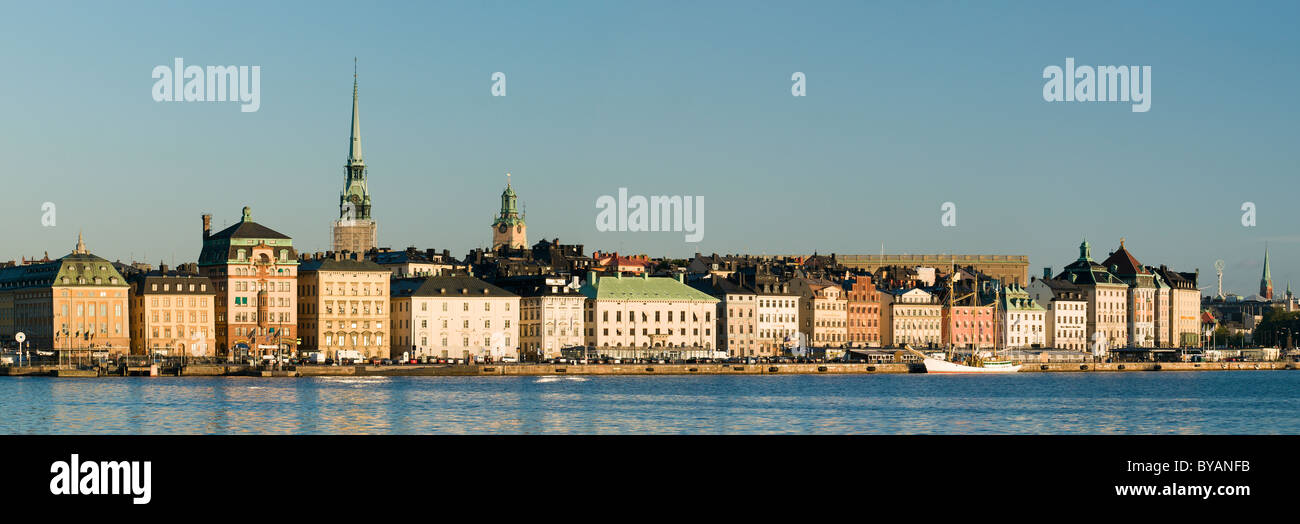 Panorama of Gamla Stan in Stockholm, Sweden Stock Photo