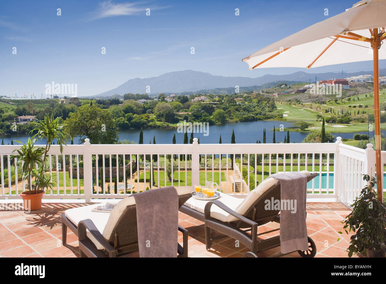 Beautiful terrace hi-res stock photography and images - Alamy