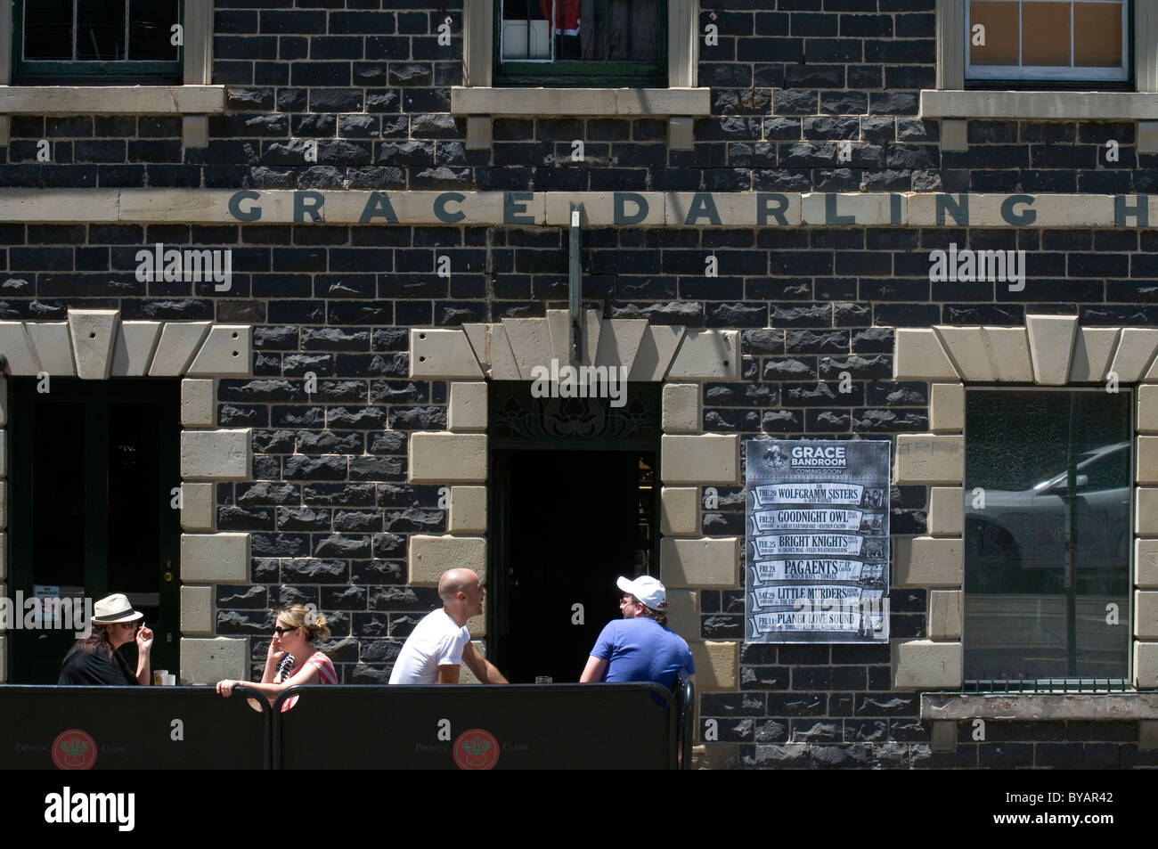 The 1854 Grace Darling Hotel in Smith Street, Collingwood, Melbourne Stock Photo