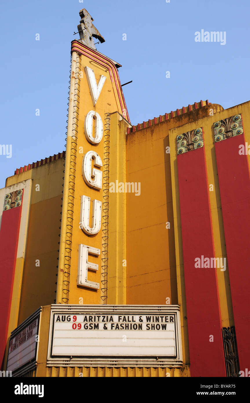 The Vogue Theatre on Granville Street in Vancouver, Canada Stock Photo
