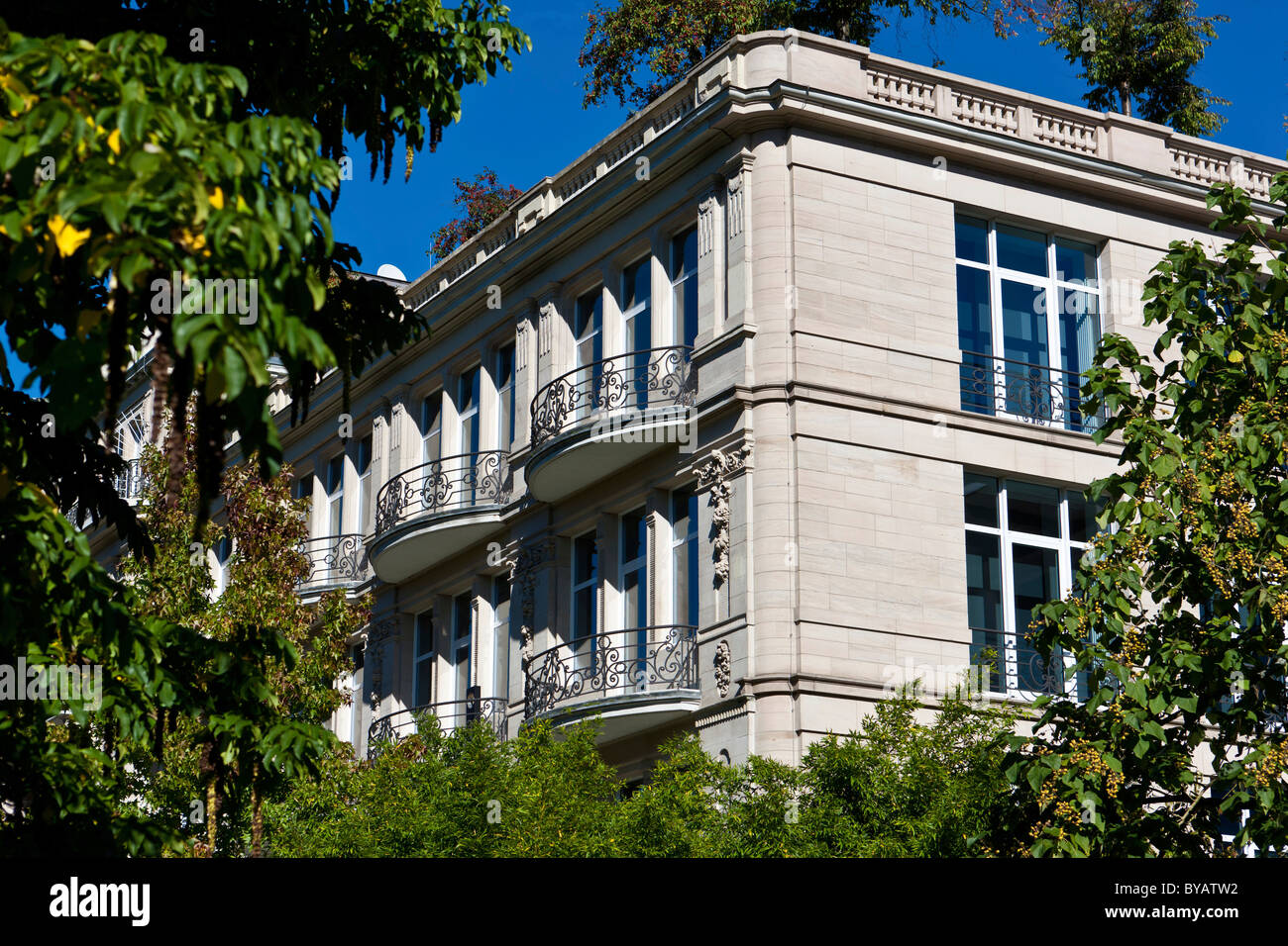 Old town villa, Baden-Baden, Baden-Wuerttemberg, Germany, Europe Stock Photo