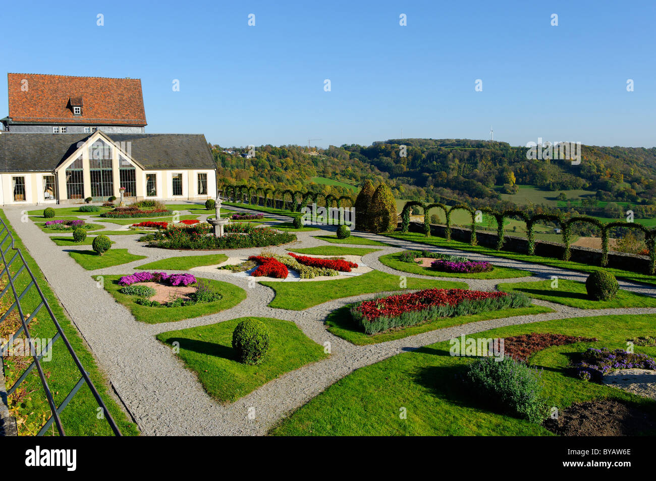 Castle gardens, Langenburg an der Jagst, BadenWuerttemberg, Germany, Europe Stock Photo Alamy