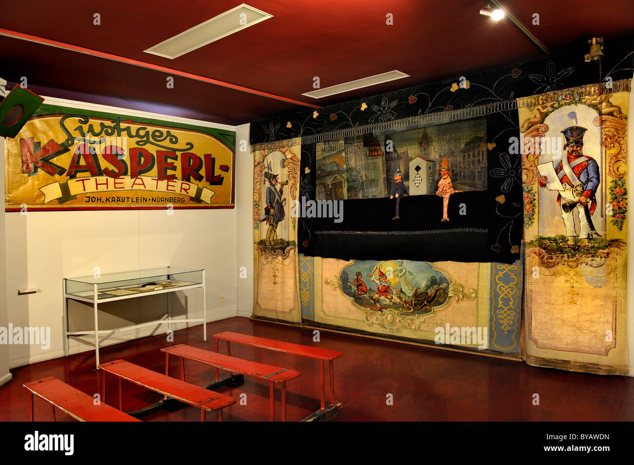 Punch and Judy Show in the puppet theatre collection, Stadtmuseum, city
