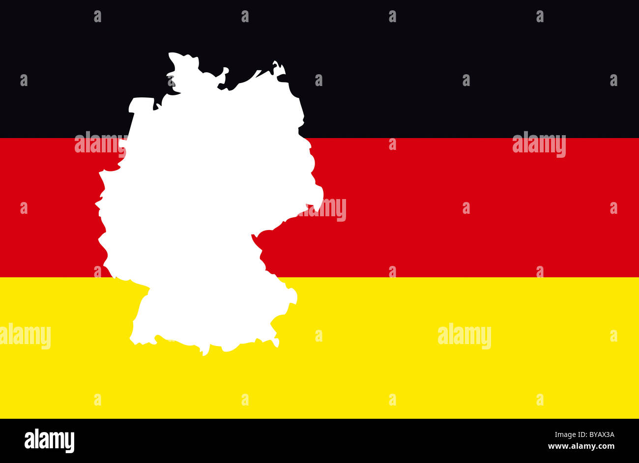 Outline Germany National Flag Stock Photos & Outline Germany National