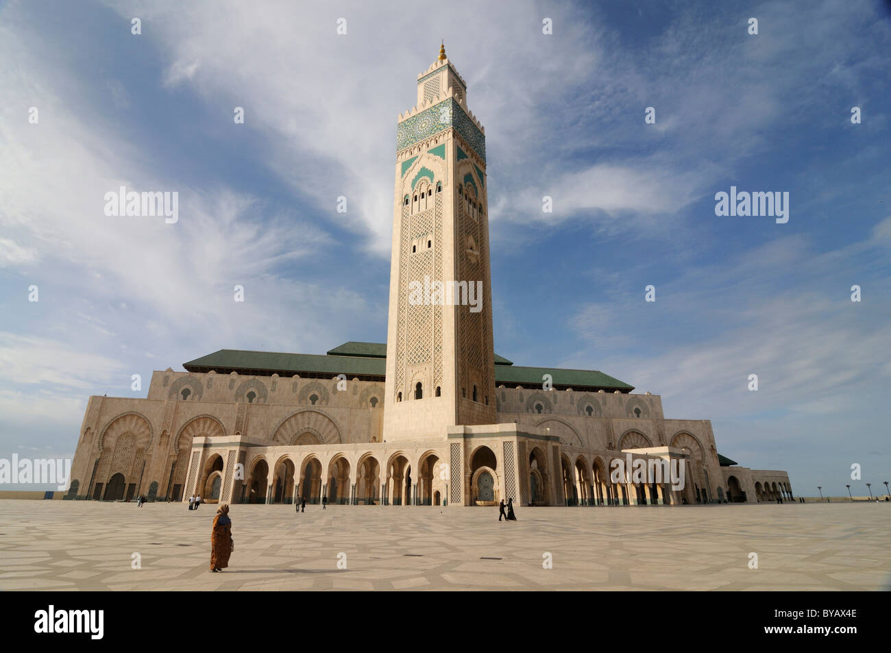Hassan II Mosque in Casablanca, Morocco, Africa Stock Photo