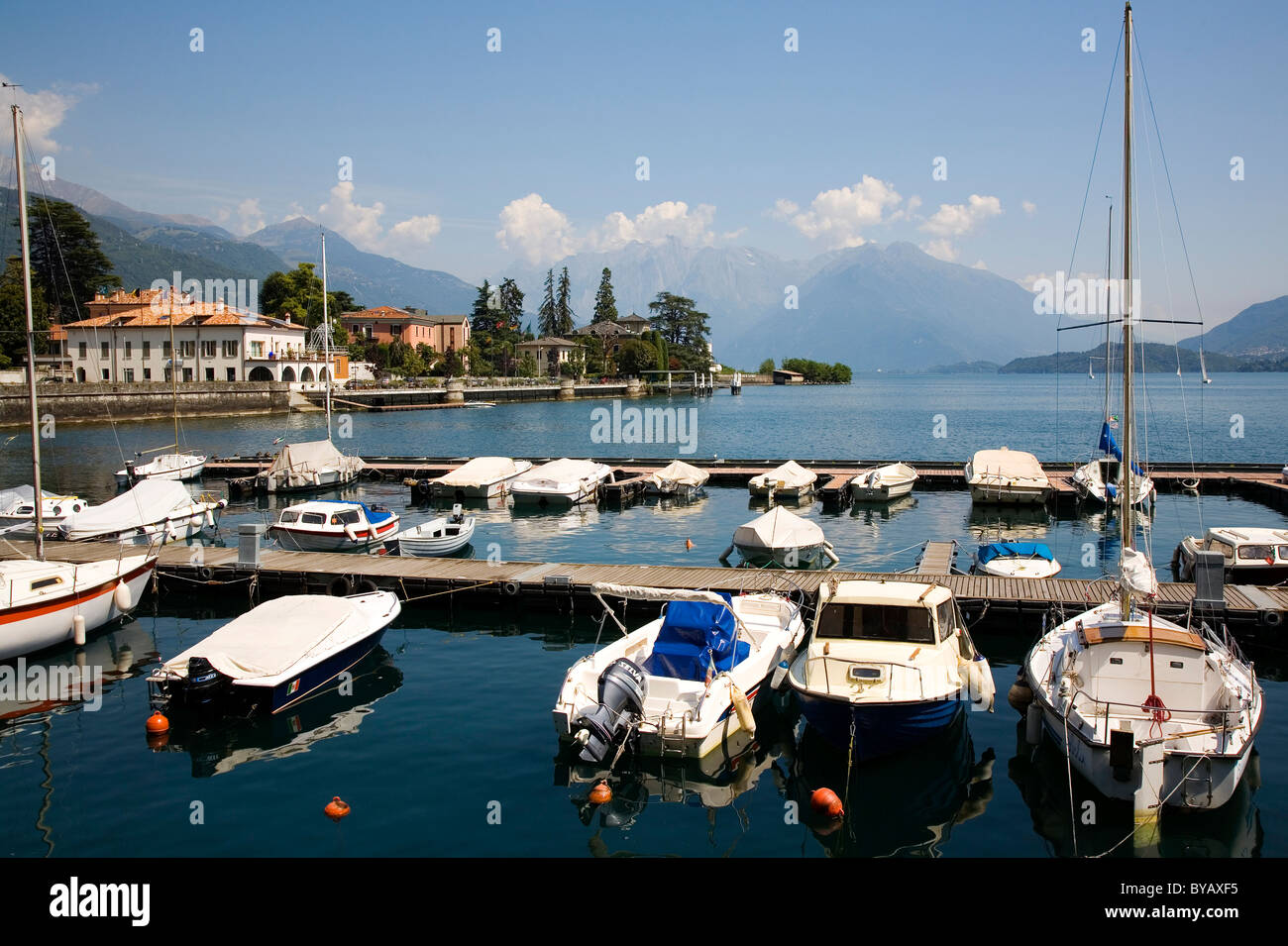 Sorico on Lake Como, Italy, Europe Stock Photo