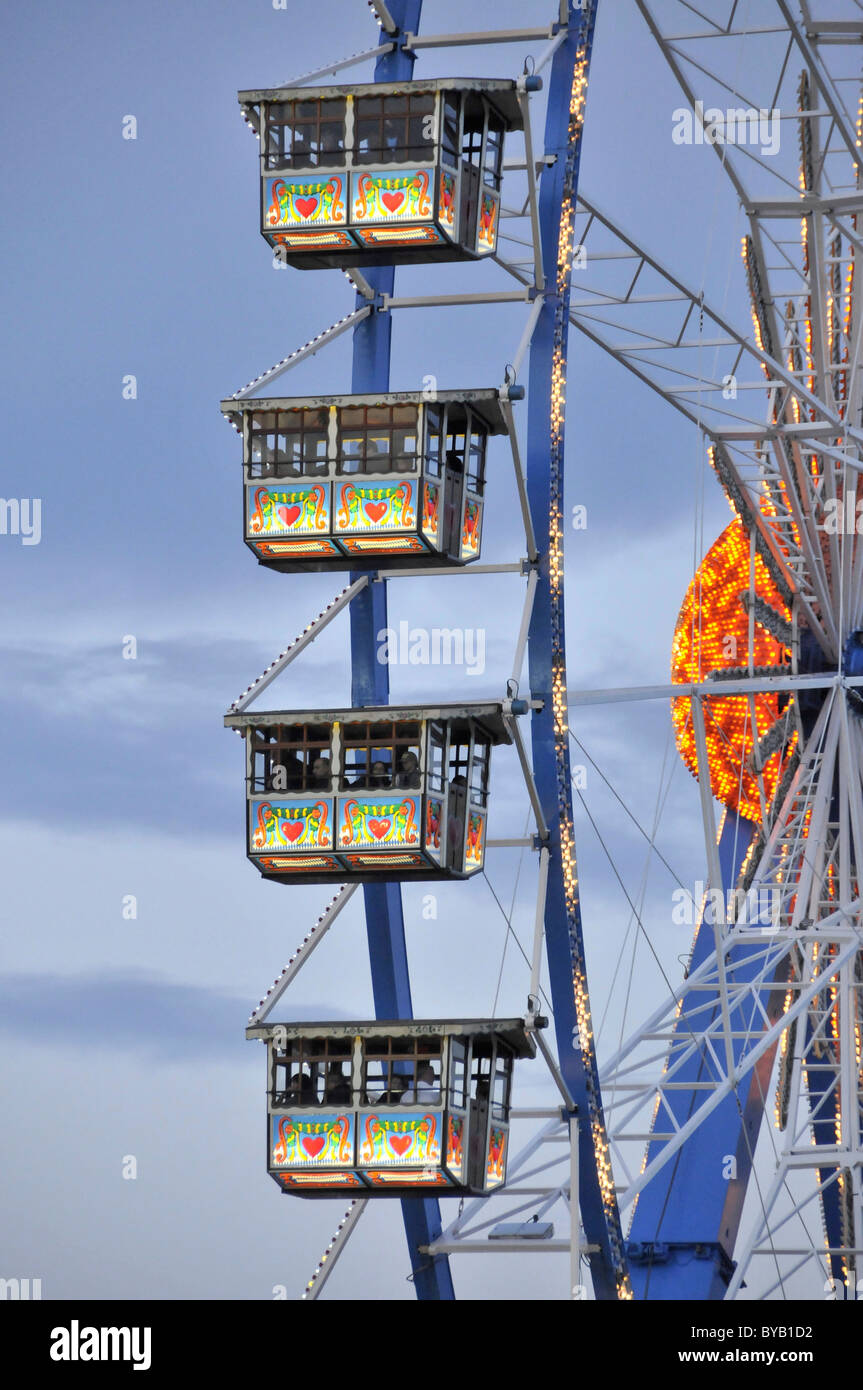 Ferris wheel, Oktoberfest fair, Munich, Bavaria, Germany, Europe Stock