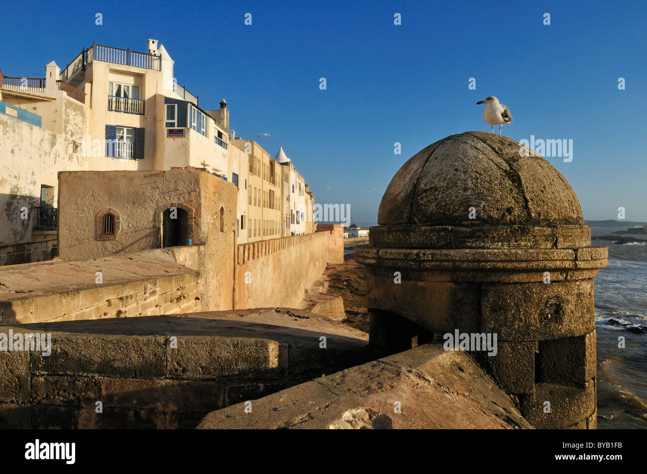 Sqala de la Kasbah, seawall of historic town of Essaouira, Unesco World