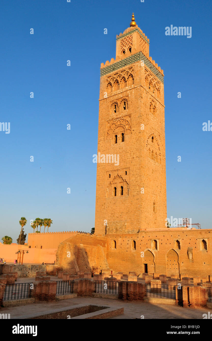 Minaret of Koutoubia, Kutubiya Mosque in Marrakesh Medina, Unesco World Heritage Site, Morocco