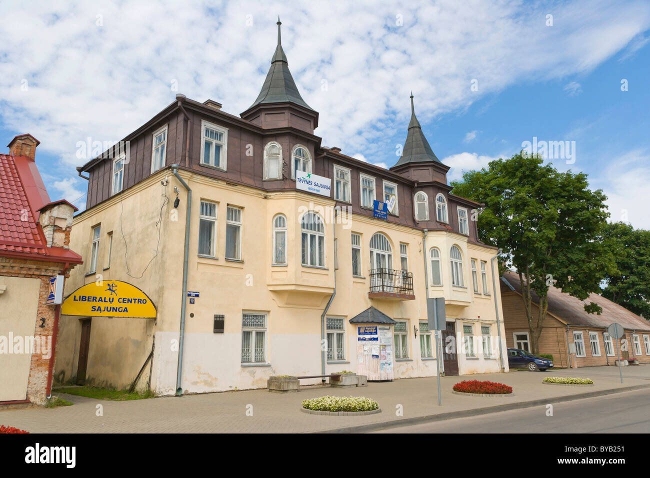 Nepriklausomybes aiksteje, Independence Square, Rokiskis, Panevezys County, Lithuania, Northern Europe Stock Photo