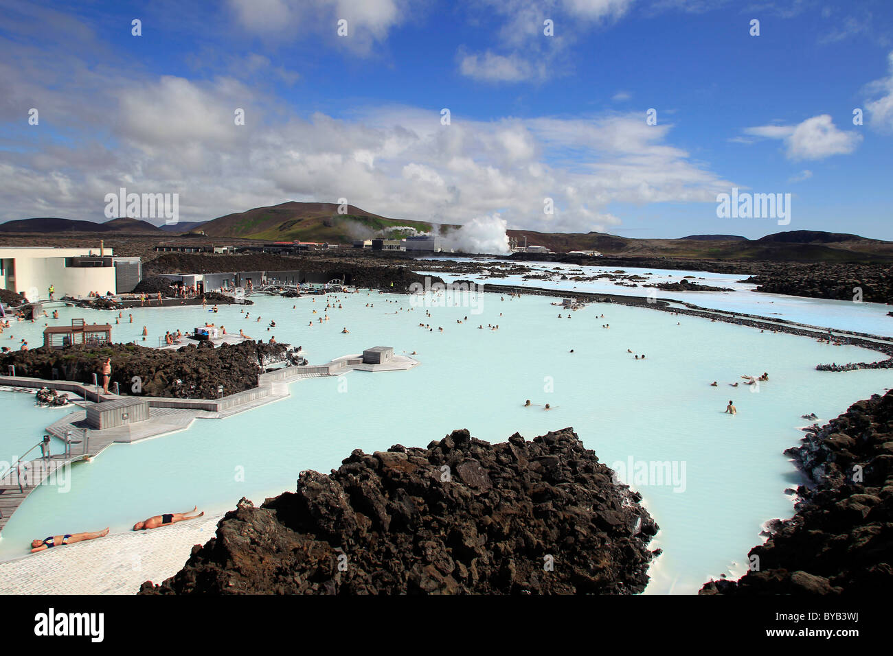 Blue Lagoon geothermal spa, Iceland, Europe Stock Photo