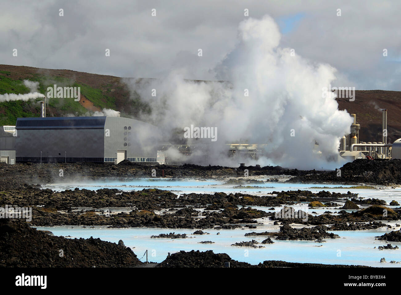 Blue Lagoon geothermal spa, Iceland, Europe Stock Photo