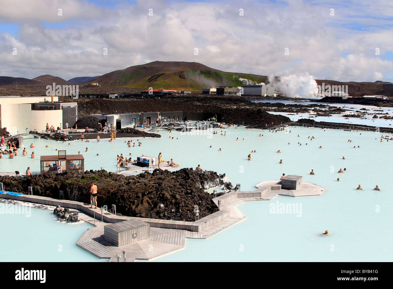 Blue Lagoon geothermal spa, Iceland, Europe Stock Photo