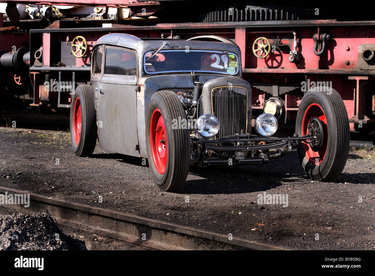 Rubellion hot rod rat rod based on an austin Ruby Stock Photo - Alamy