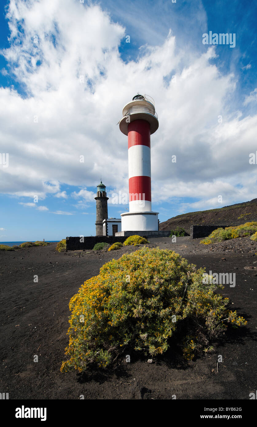 Lighthouses, Punto de Fuencaliente, La Palma, Canary islands, spain Stock Photo