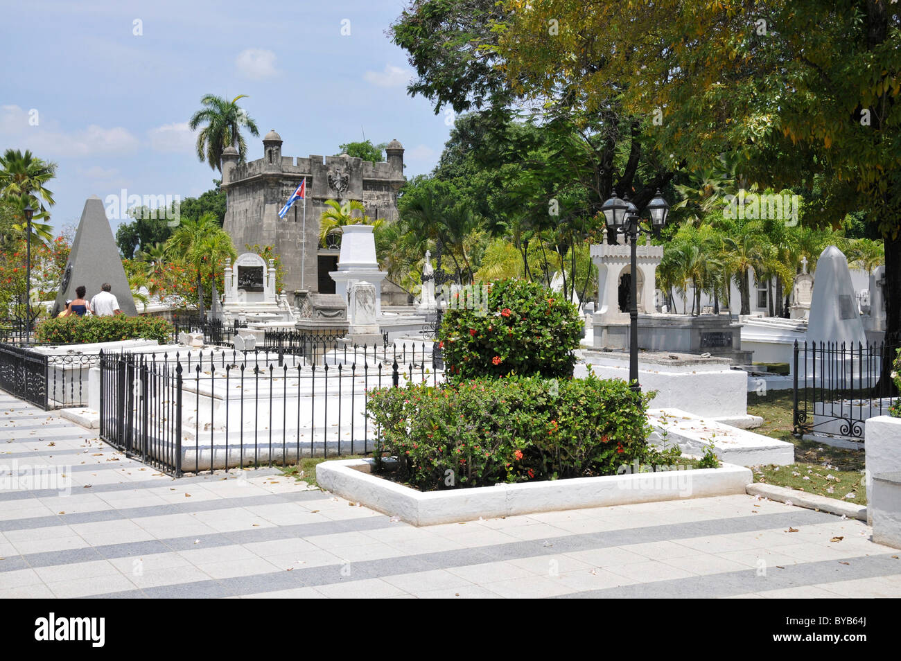 Cementerio Santa Ifigenia cemetery, Santiago de Cuba, historic district, Cuba, Caribbean, Central America Stock Photo