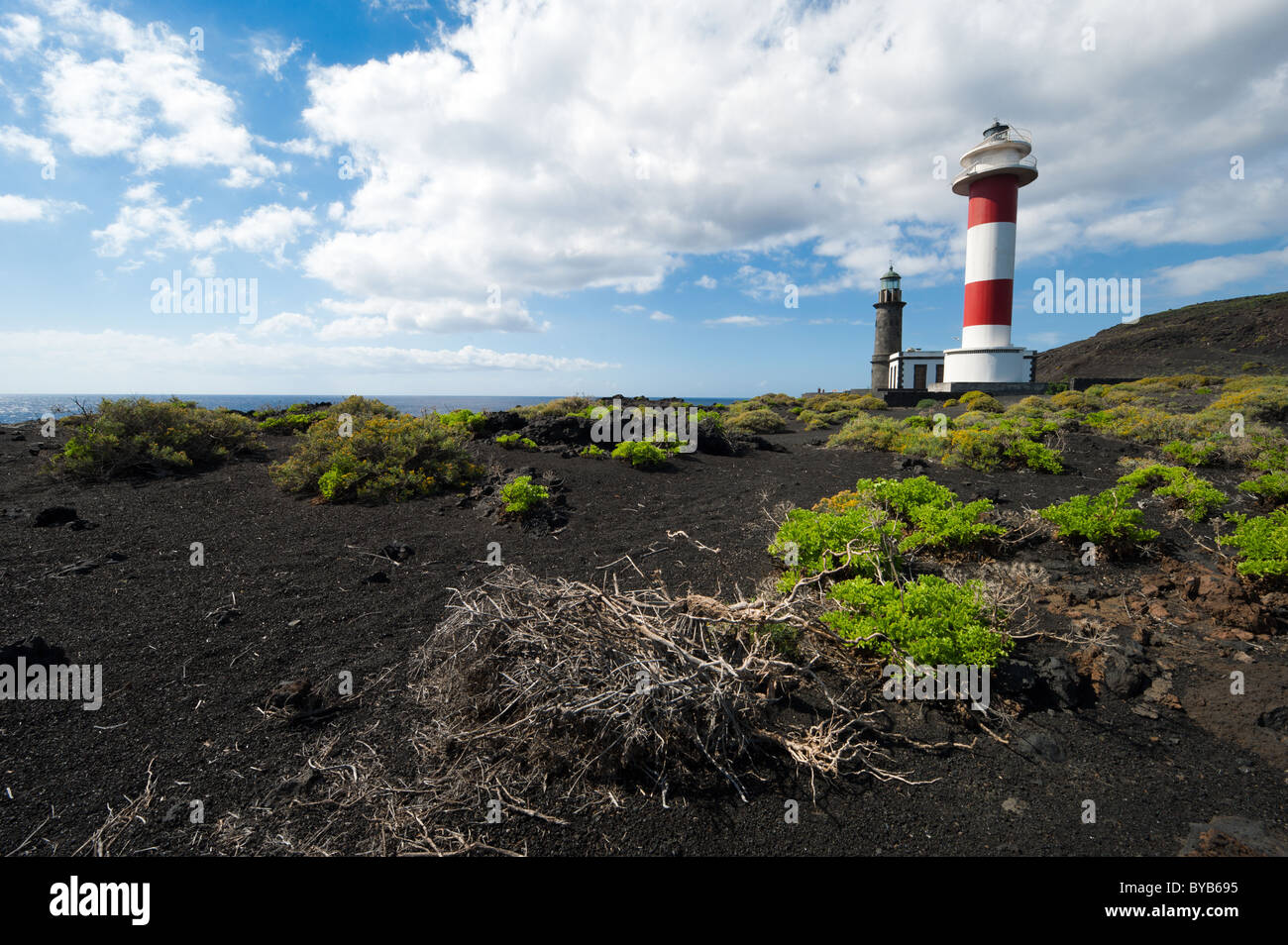 Lighthouses, Punto de Fuencaliente, La Palma, Canary islands, spain Stock Photo