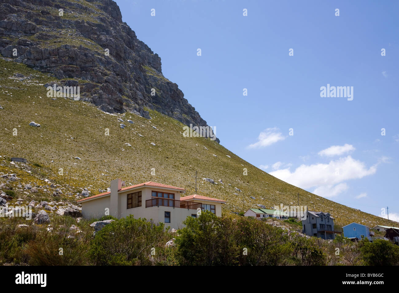 Bettys Bay Homes in Overberg region of Western Cape Stock Photo