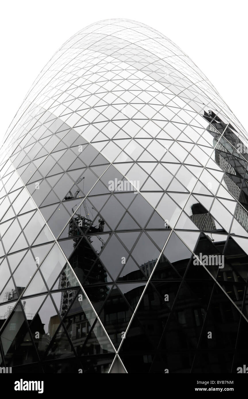 Swiss Re Tower, downtown, London, England, United Kingdom, Europe Stock ...