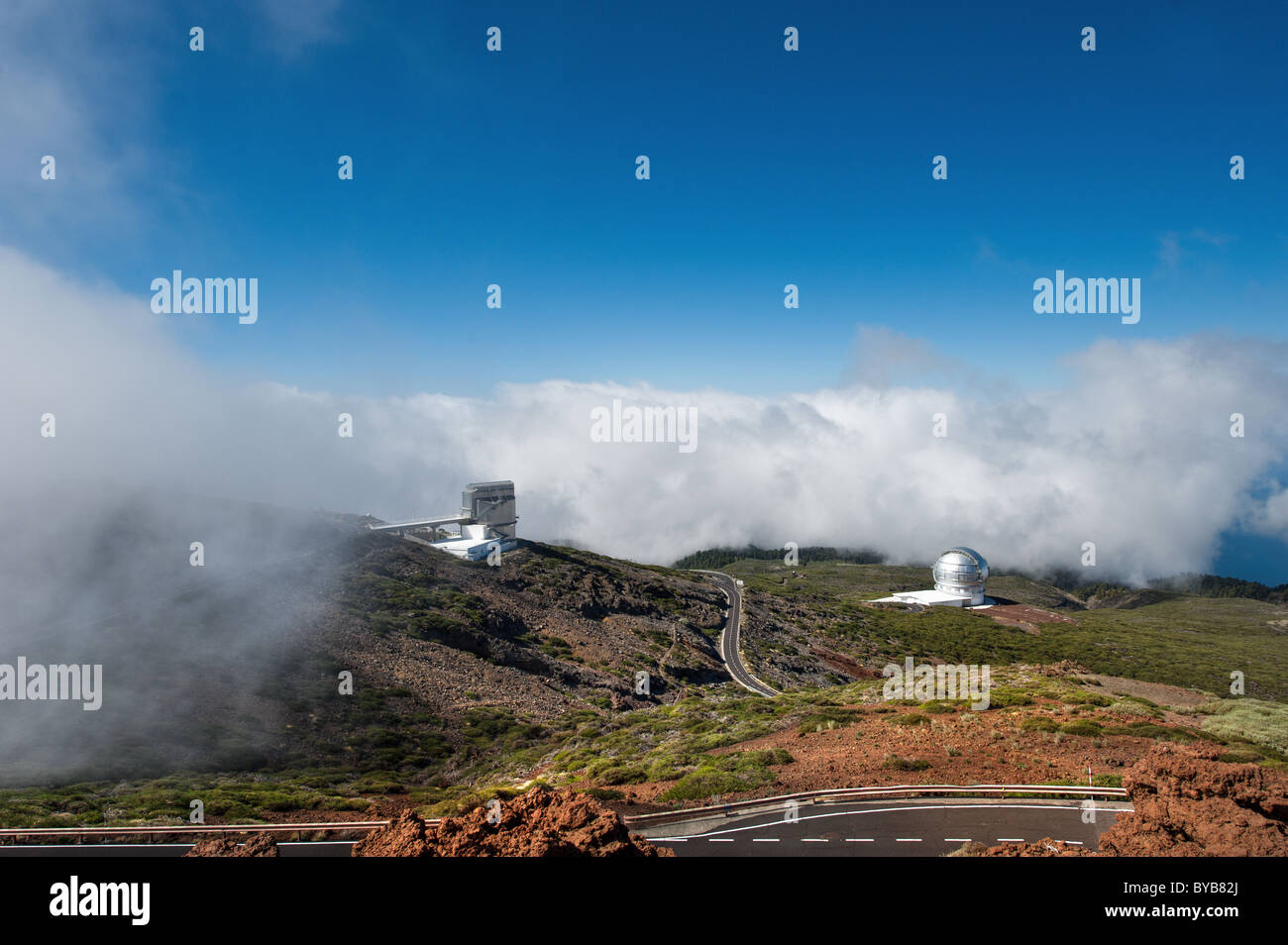 Roque de los Muchachos Observatory, La Palma, Canary islands, Spain Stock Photo