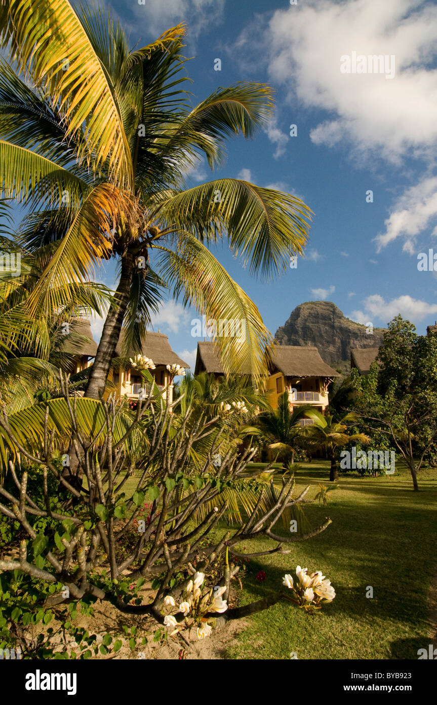 Natural idyll, Le Paradis Hotel, Mauritius, Africa Stock Photo
