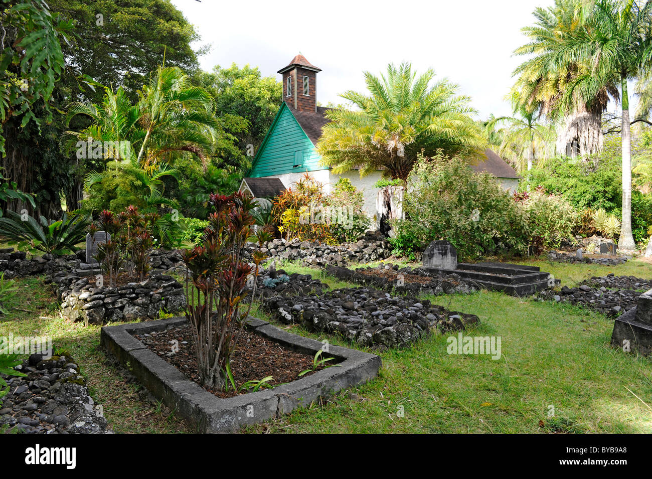 Palapala Hoomau Congregational Church Cemetery Hana Maui Hawaii Pacific