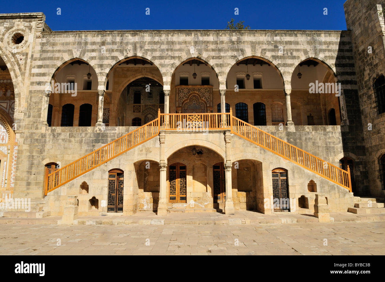 Historic Beit ed-Dine, Beiteddine Palace of Emir Bashir, Chouf, Lebanon, Middle east, West Asia Stock Photo