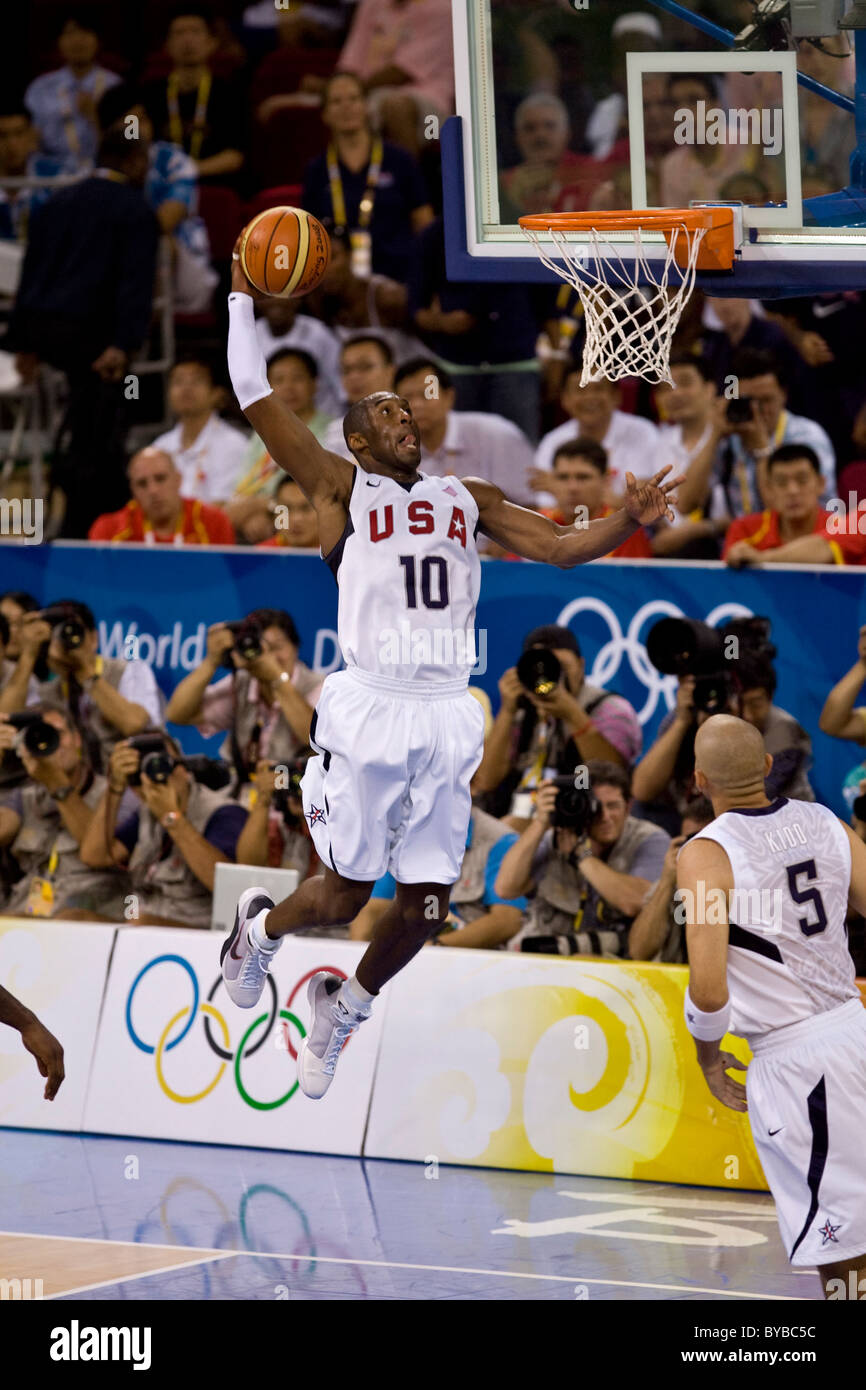 Kobe Bryant (US) USA-China men's basketball action at the 2008 Olympic Summer Games, Beijing, China Stock Photo